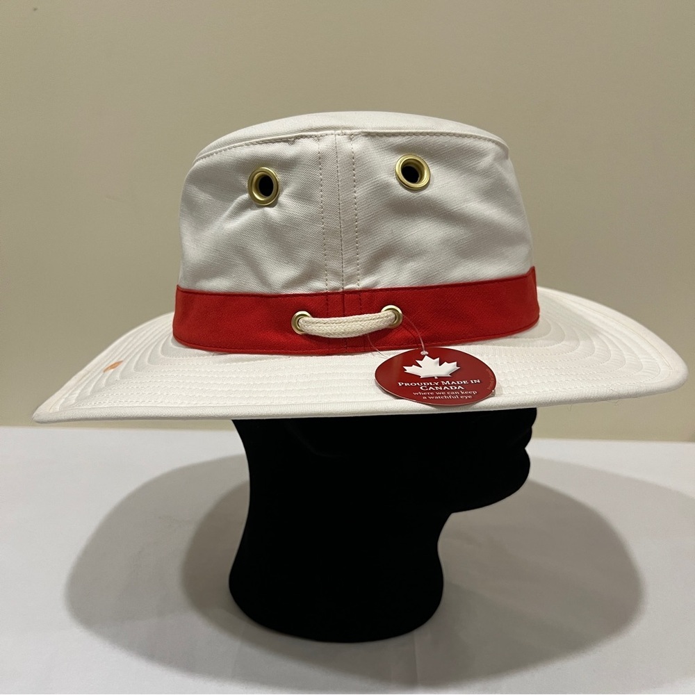 TILLEY ‘ALBERTA’ HAT - SPECIAL EDITION - OFF-WHITE ORBIT HAT  - SIZE 7 1/4 - NWT